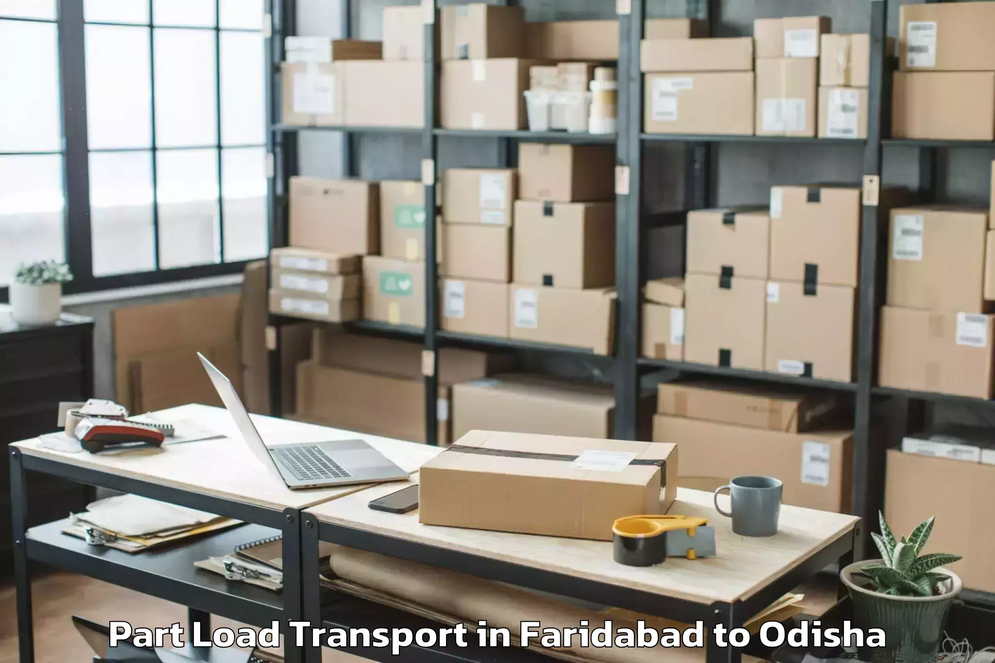 Book Faridabad to Niali Part Load Transport Online